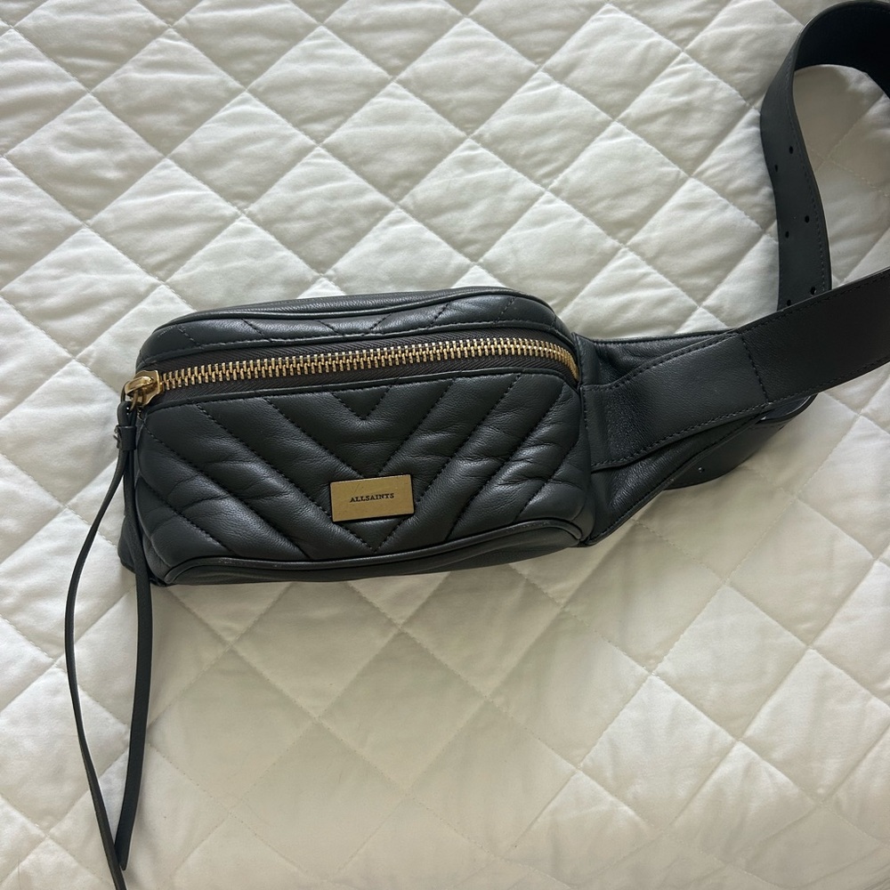 100% leather All Saints bag